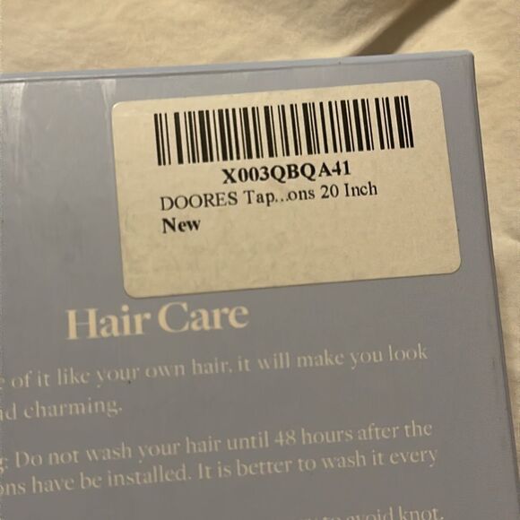 NEW DOORES Tape Hair Extensions Brown Color 20 Inch 100% HUMAN HAIR - Picture 9 of 11